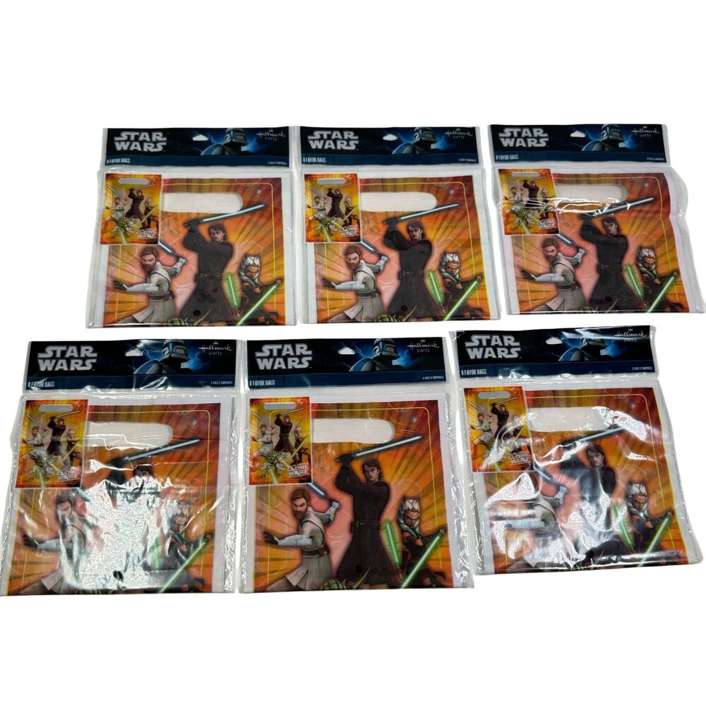 Hallmark Star Wars Party Favor Bags Treat Boxes 48 Pieces Birthday NEW SEALED